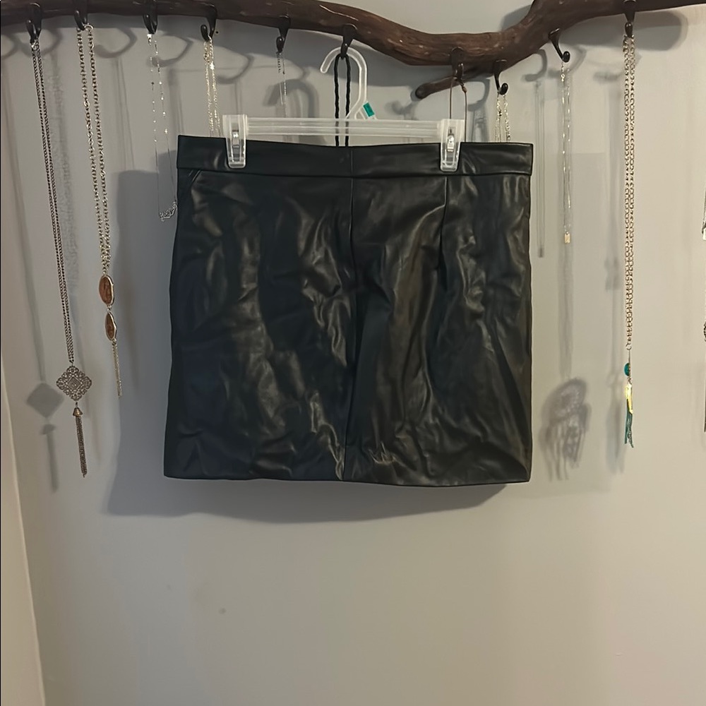 Black Leather Skirt